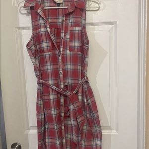 Ladies plaid sleeveless dress Medium